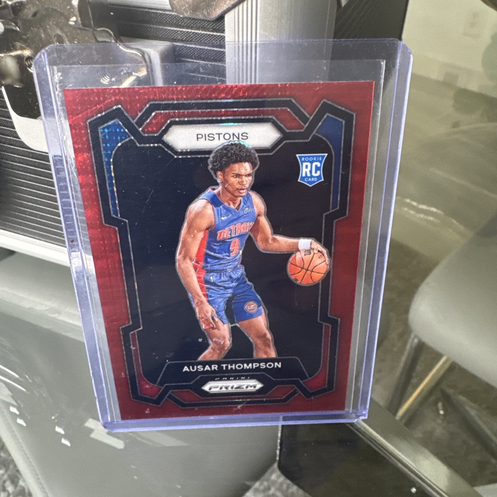 2023-24 Panini Prizm - Ausar Thompson #178 Red Seismic Prizm /299 (RC)