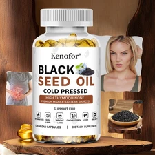Original strong black cumin oil capsules Supports weight loss 30/60/120 capsules