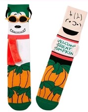 Hallmark Peanuts: Halloween Linus Great Pumpkin  Snoopy Novelty OS Socks New