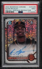 2022 Bowman Chrome Prospect Speckle Refractor Ryan Reckley PSA 9 MINT Auto 0o3x