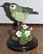 Country Artists Bird Figurine Goldcrest With Wood Sorrel ~ 01210 ~ Excellent