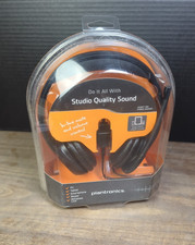 Plantronics 355 Audio Multimedia Headset Black Headband Studio Quality Sound New