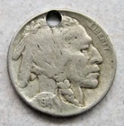 1914 BUFFALO NICKEL - Holed.