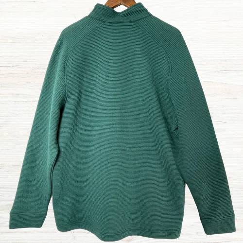 Cutter & Buck 1/4 Zip Pullover Mens XL Green Ribbed Long Sleeve Golf Leisure - Image 2 of 4