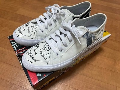 DC Shoes x Basquiat Collab Sneakers 28cm Pre-Owned White, Rare Edition