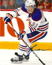 Edmonton Oilers Ryan Nugent Hopkins Signed Autographed 8x10 Photo COA SIX