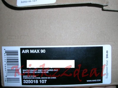 2010 NEW Nike Air Max 90 Trainers MEN SZ 13 15 White/Infrared