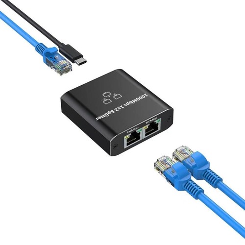 Portable RJ45 Networking Splitter Ethernet Splitter For Easy Device Connectivity - 第 5/8 張圖片