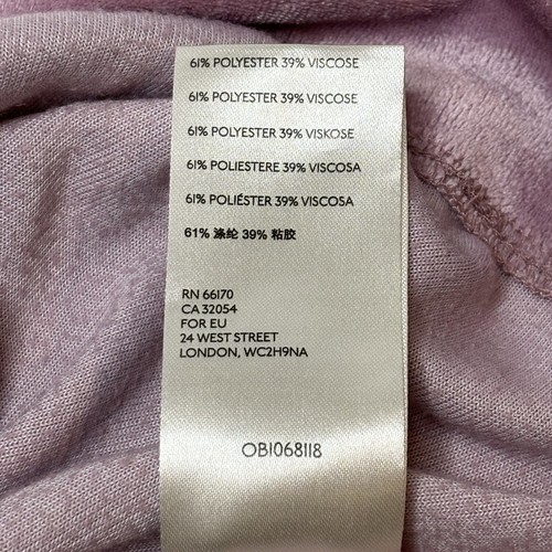 Maglietta oversize We The Free People Valerie velluto top medio viola boxy velluto - Foto 10 di 10