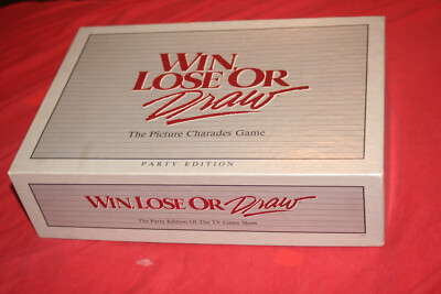 Vintage - Win Lose or Draw - Board Game - Milton Bradley - TOP Zustand