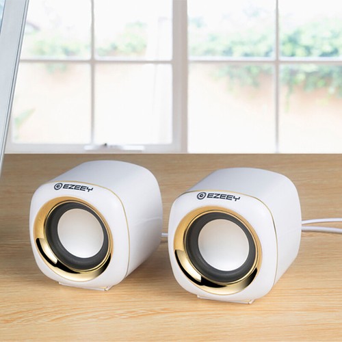 Hifi Mini Desktop Wired USB Computer Dual Speakers For Laptop PC Suround Stereo - Photo 3/20