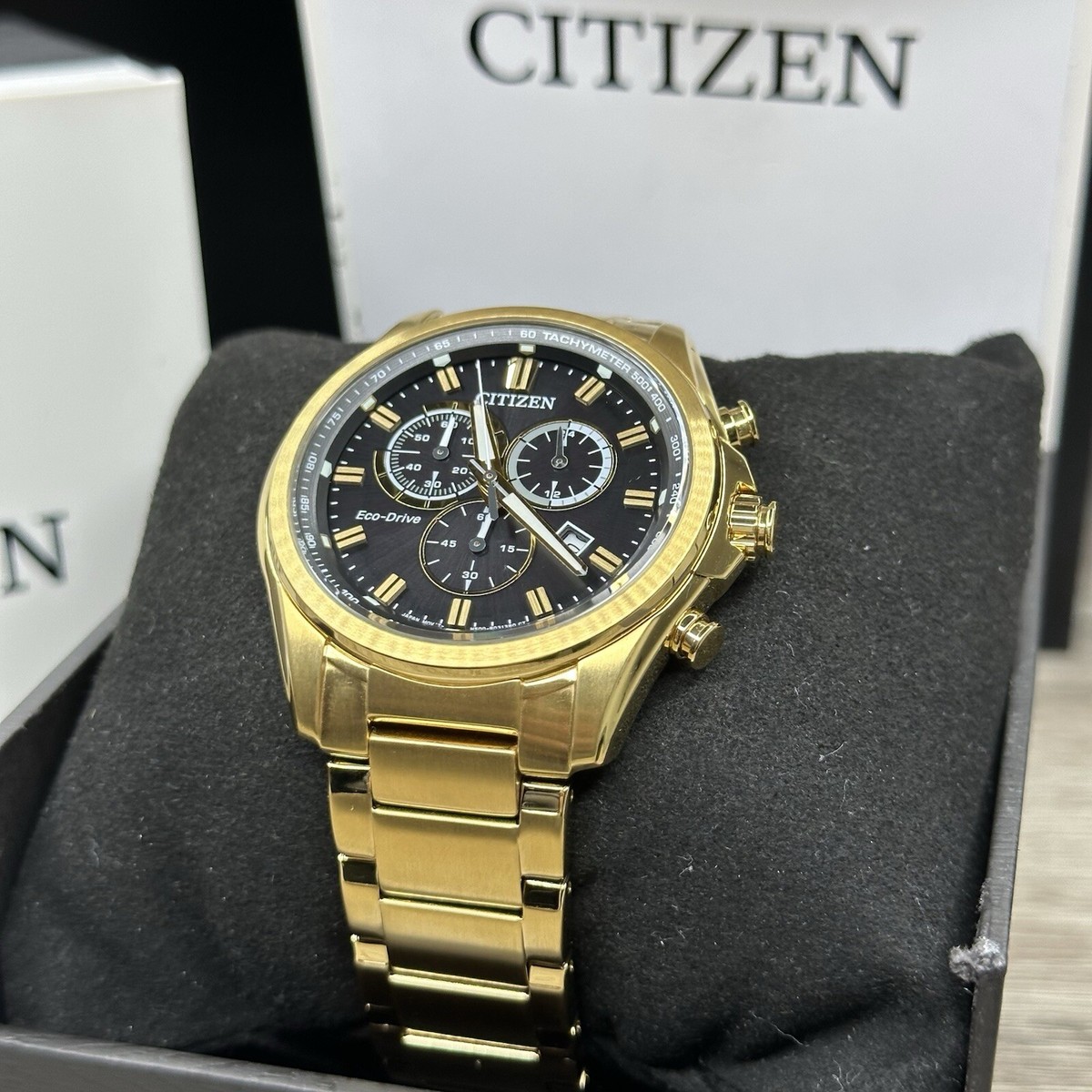 Citizen H415S112907 Watch EcoDrive Solar Silver Navy Ready to Use