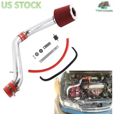 Polished For Honda Accord 2.2L 2.3L 94-02 Cold Air Intake Induction Kit + Filter