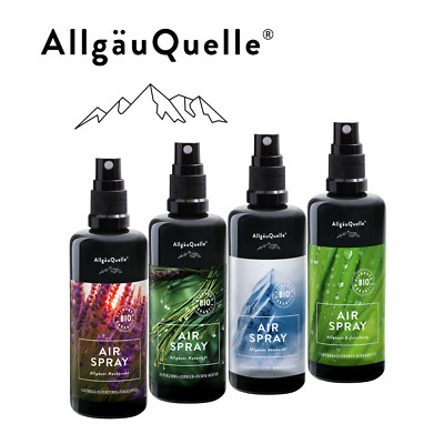 Bio Raumspray Lufterfrischer von Allgäuquelle mit Eukalyptus, Lavendel, Zitrus