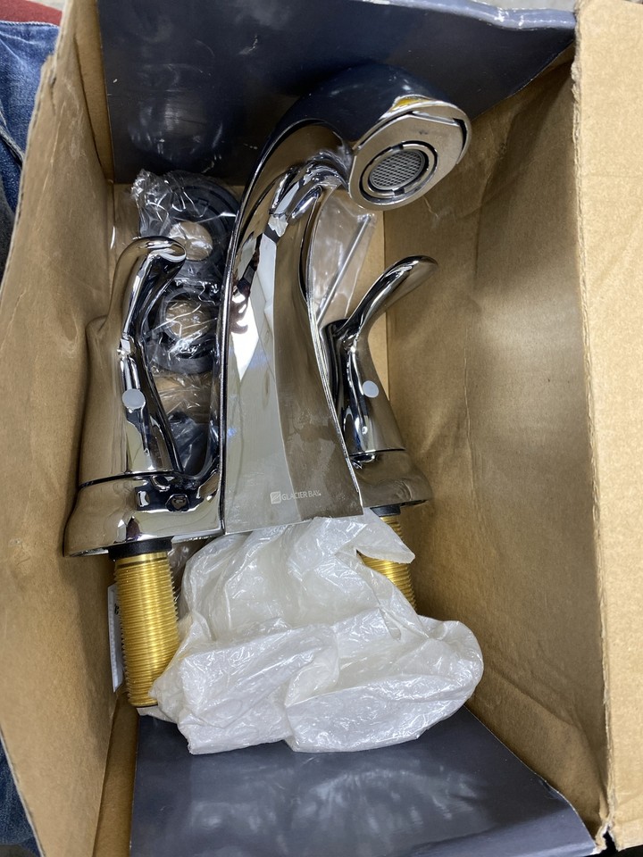 Glacier Bay 4 in. Centerset 2Handle Bathroom Faucet in Chrome eBay