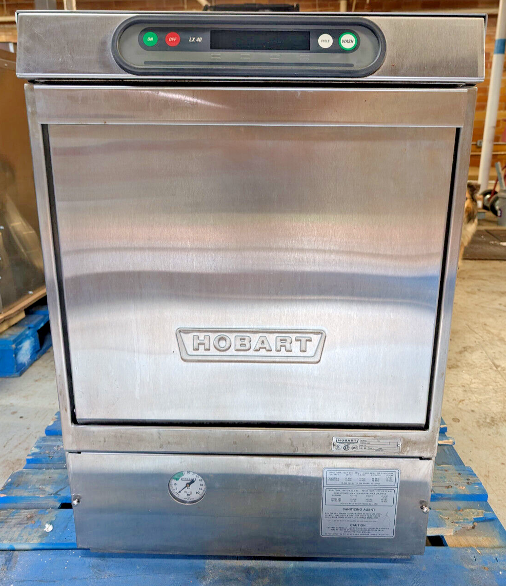Hobart LX40H ML104356 Stainless Steel High Temperature Dishwasher  Sterilizer