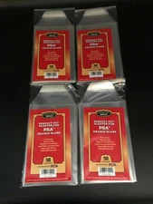 200 Perfect Fit Cardboard Gold Sleeves For PSA Slabs Super Snug Fit SHARP!