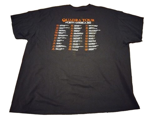 Sepultura Quadra 2022 Tour Band Tee Shirt Size 2XL - Picture 5 of 5