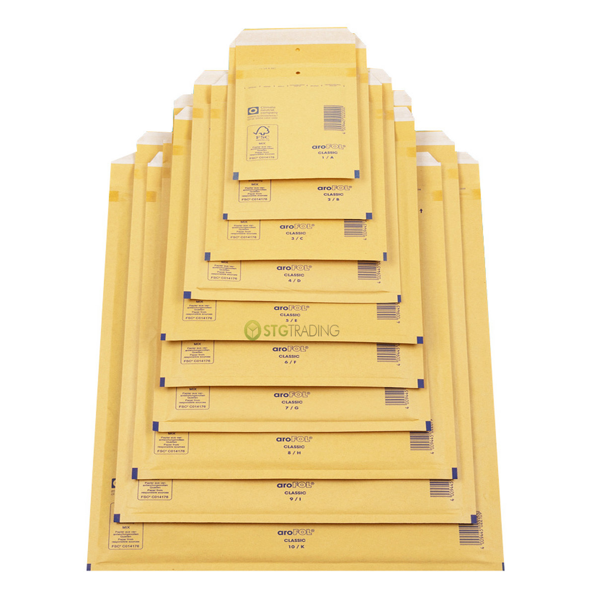 AROFOL GOLD PADDED MAILERS BUBBLE MAILING ENVELOPES POSTAL BAGS eBay