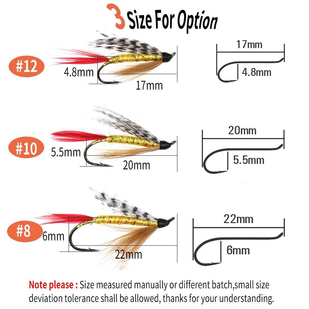 8PCS Classic Spey Flies Wet Fly Rainbow Trout Steelhead Fly Fishing