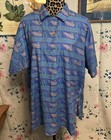 Top tunica vintage Segrets cotone anni 80/90 colore pop stampa uccellino