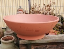 Große Pflanzschale ø 42 cm aus Terracotta Pflanzgefäß Blumentopf Garten