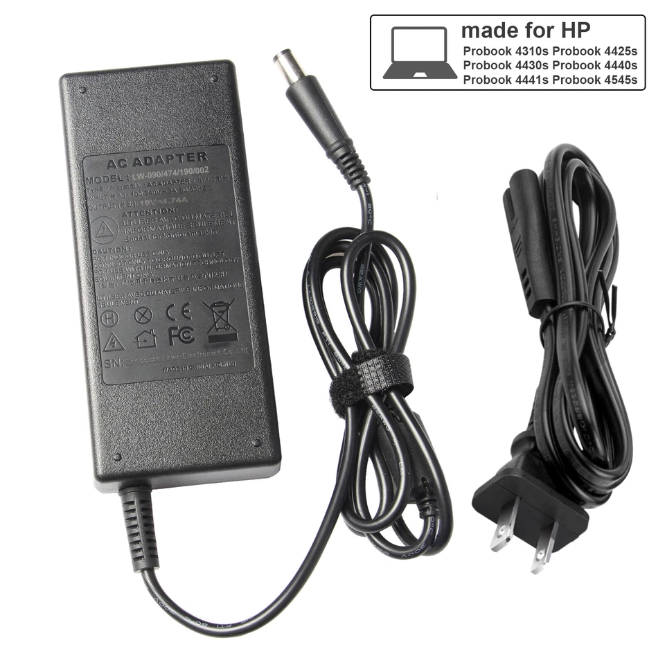 Cargador adaptador de CA de 90 W para HP EliteDesk 705 G1 G4 G5 punta de 7,4 x 5,0 mm Foto 4 de 4