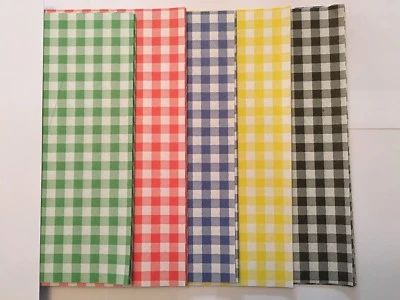 SUNRISE PACKAGING MIX ALL Gingham Duplex Paper Food Wrap Greaseproof Chip Basket Liners 250x375mm