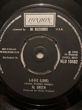 AL GREEN - 1975 Vinyl 45rpm 7-Single - L-O-V-E ( LOVE ) 