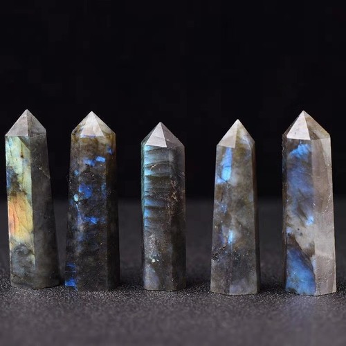 Wholesale Natural Labradorite Obelisk Tower Point Crystal 2.2lb 4.4lb 6.6lb - 第 6/12 張圖片