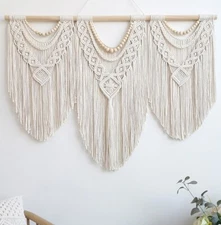 large macrame wall hanging - Boho Tapestry Macrame Wall Decor Art- Chic Bohem...