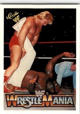 1990 Classic WWF The History of Wrestlemania #1 Greg Valentine Junk Yard Dog