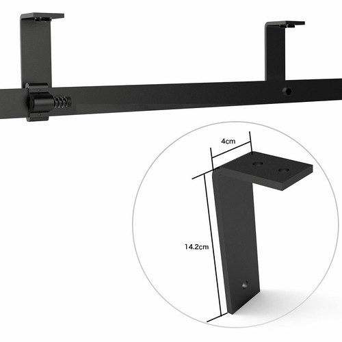 CCJH 4-20FT Ceiling Mount Sliding Barn Door Hardware Track Roller Kit Closet - Picture 38 of 44