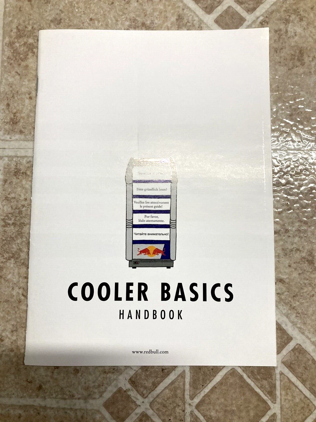 RED BULL FRIDGE COOLER BEVERAGE FULL SIZE COOLER BASICS HANDBOOK ONLY!!!
