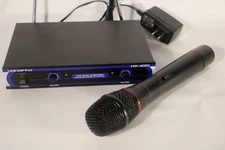 VOCOPRO VHF-3005 DUAL CHANNEL WIRELESS MICROPHONE SYSTEM - Works