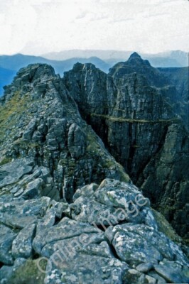 Photo 6x4 The eastern end of Am Fasarinen Fasag This is the point where i c0