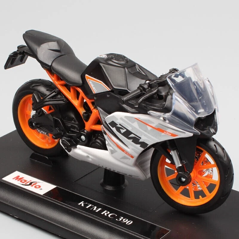 Maisto 1:18 KTM RC 390 Modelo de Motocicleta Diecast Juguete Bicicleta Regalo CAJA MOTOGP Soporte Foto 4 de 4