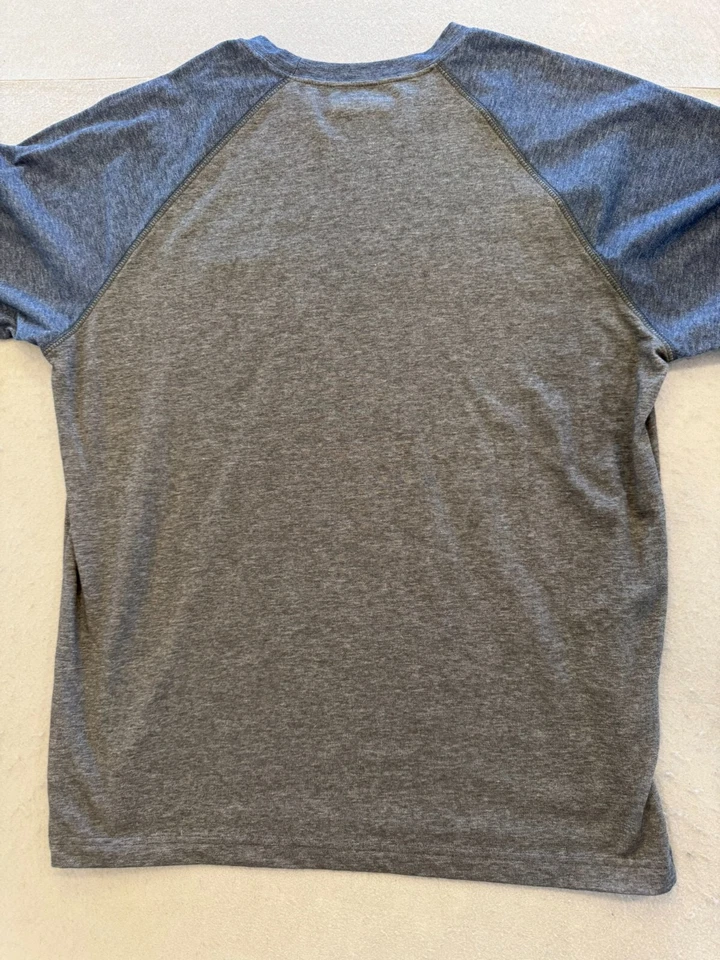 Columbia T Shirt Mens Medium Raglan Gray Heather Outdoor Hiking Casual Tee - Image 4 of 4