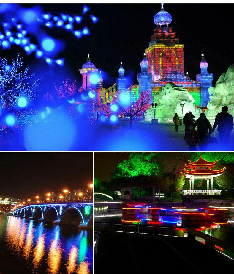 DC12V RGB Neon LED Rope Light Flex Strip Commercial Boat Bar Sign Decor Outdoor - Image 4 of 4