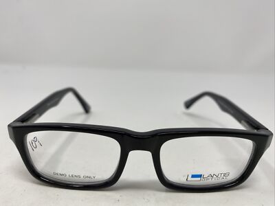 Lantis Optical CS L8030 BLK 44-16-125 Black Full Rim Eyeglasses Frame BA46