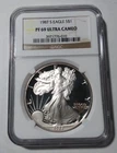 1987 S American Silver Eagle Dollar NGC PF 69 Ultra Cameo (805)