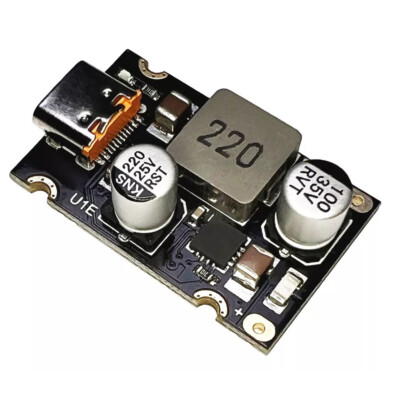 2 Pezzi Modulo Ricarica Rapida USB Type-C 65W PD/QC Ingresso DC 8-30V Buck