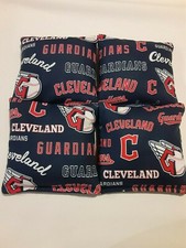 4 Cornhole Bag Set Corn Hole Cleveland Guardians
