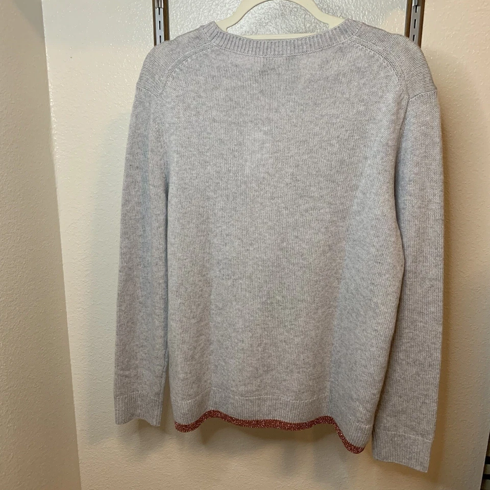 COACH 1941 Uni Intarsia Gray Sweater Wool/Cashmere Blend Size XL NWT 430$ Msrp Foto 4 de 4