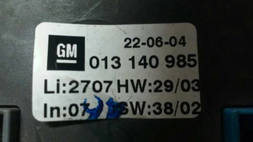 013140985 Mando Climatizador para OPEL ZAFIRA A Design Edition 277229 - Imagen 3 de 3