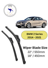 WIPER BLADES FOR BMW 2 SERIES 2014-2021 (F22) COUPE