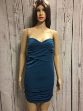 sumersuyu women's bodycon blue strapless dress size options 