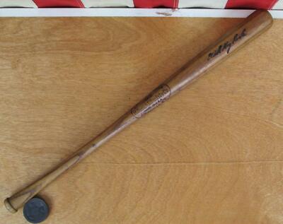 チンカスピンLouisville Slugger ＆old hickory Vintage 1950s Louisville Slugger H&B Wood Baseball Mini Bat Dick