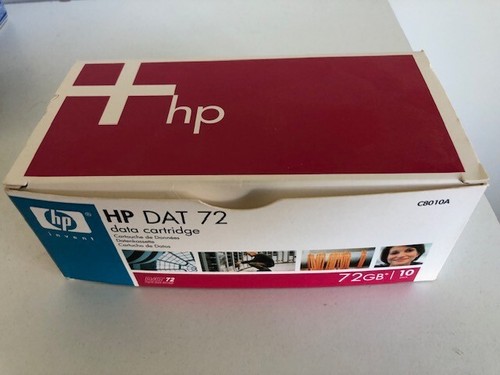10 x einmal benutzt HP DAT72/DAT 72 Datenband/Kassette 4mm 36/72GB C8010A