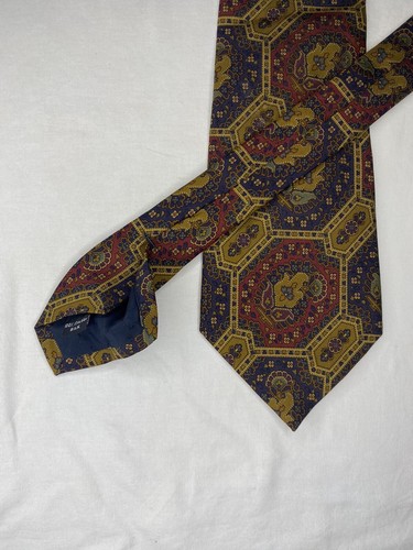 COACH Italian Silk Multicolor Tie Made in USA Necktie - Picture 6 of 7